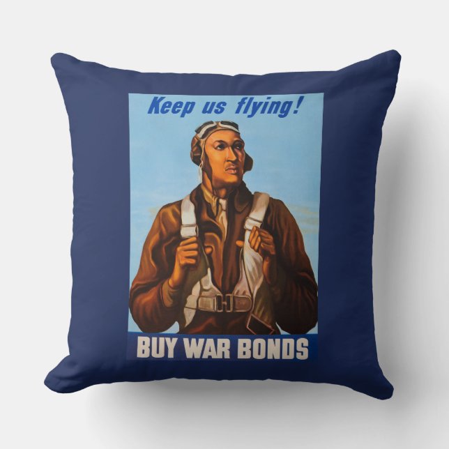 Afroamerikanska flygare jaktpiloter från andra vär kudde (Framsida)