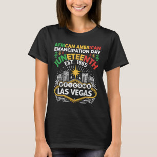 Afroamerikanska frigörelsedagen Juneteenth 1865 T Shirt