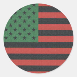 Afroamerikanska Juneteenth ovala klistermärken