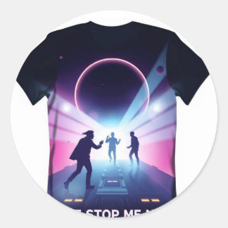 Afrobeald stil of tentacle typography runt klistermärke