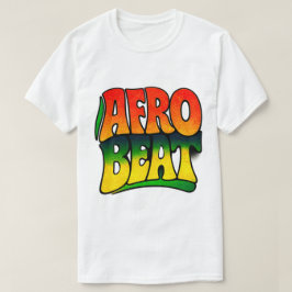 Afrobeat-musik typografi Panafrikansk retro stil T Shirt