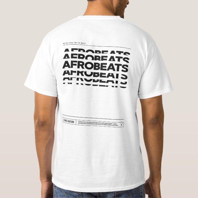 Afrobeats Music Dance Culture DJ Rave T-shirt (Baksida)