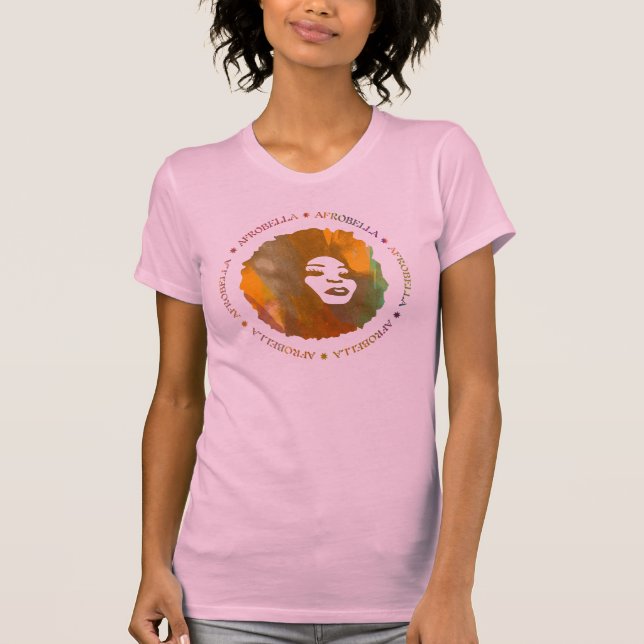 Afrobella i rosor t shirt (Framsida)