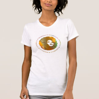 Afrobella kammar hem logotyputslagsplatsen tee shirt