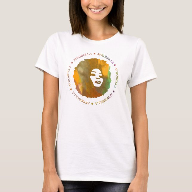 Afrobella Långärmad Passande T-Shirt (Framsida)