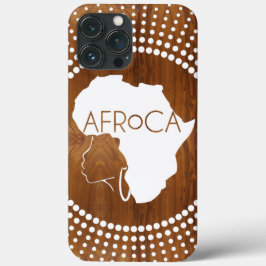 AFRoCA FEMALE Afro plus Afrika Wood Grain-utseende
