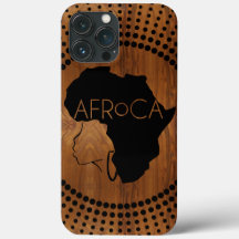 AFRoCA FEMALE Afro plus Afrika Wood Grain-utseende