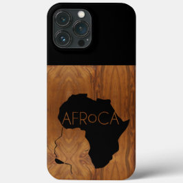 AFRoCA MALE Afro plus Afrika Wood Grain-utseende