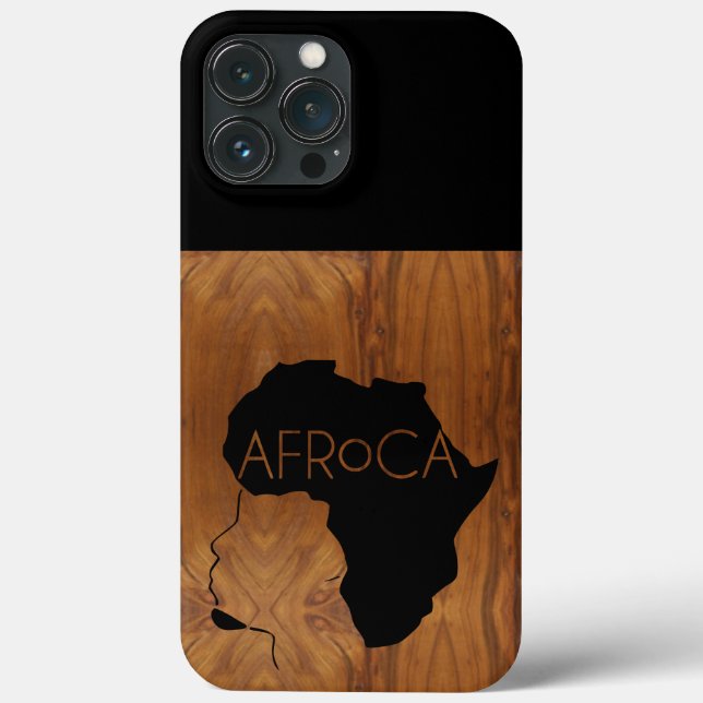 AFRoCA MALE Afro plus Afrika Wood Grain-utseende (Baksida)