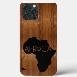 AFRoCA MALE Afro plus Afrika Wood Grain-utseende