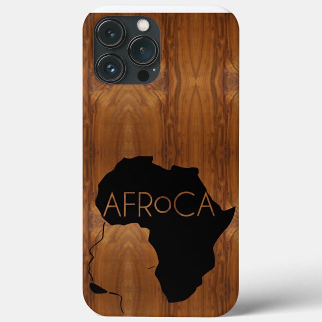 AFRoCA MALE Afro plus Afrika Wood Grain-utseende (Baksida)