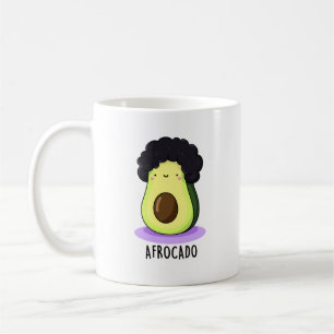 Afrocado Funny Avocado med Afro Pun Kaffemugg