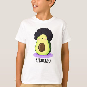 Afrocado Funny Avocado med Afro Pun T Shirt