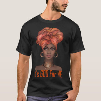 Afrocentric Black Pride Det är Gud Melanin African T Shirt