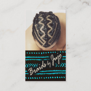 Afrocentric Braids - African Cornrows Hair Stylist Visitkort