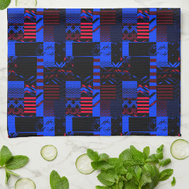 Afrocentric Geometric Print  Kökshandduk