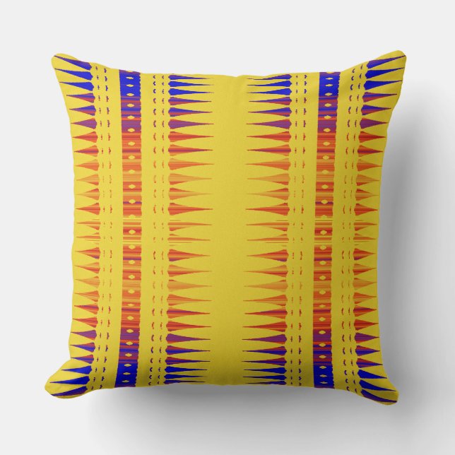 Afrocentric Geometric Print  Kudde (Framsida)