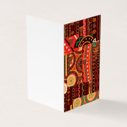 Afrocentric Kente Tribal Mönster Card Kort