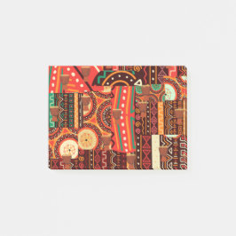 Afrocentric Kente Tribal Mönster Post-it Block