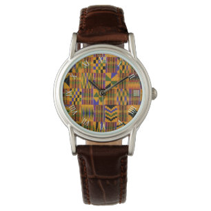 Afrocentric Kente Wristwatch Armbandsur
