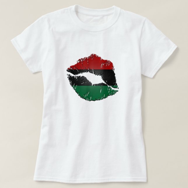 Afrocentric Läppar T-Shirt (Design framsida)