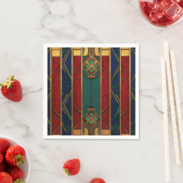 Afrocentric Mönster Papper Napkins Pappersservett