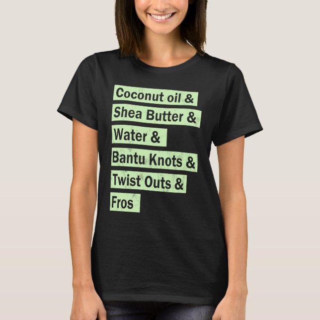 Afrocentric Natural Hair  for an Afro Women T Shirt (Framsida)