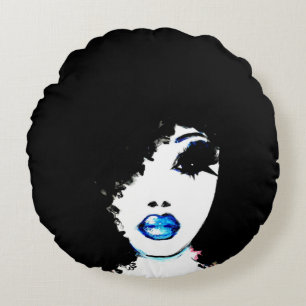 Afrocentric Pillow Rund Kudde