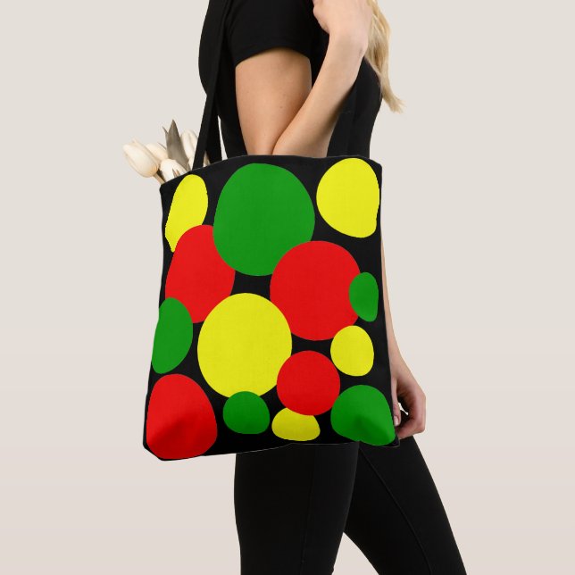 Afrocentric Polka dots Tygkasse (Närbild)