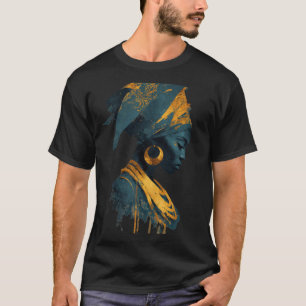 "Afrocentric Queen Art T-Shirt - African Goddess