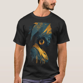 "Afrocentric Queen Art T-Shirt - African Goddess
