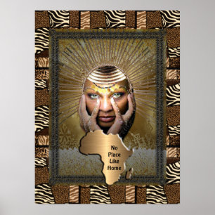 Afrocentrisk folkart poster