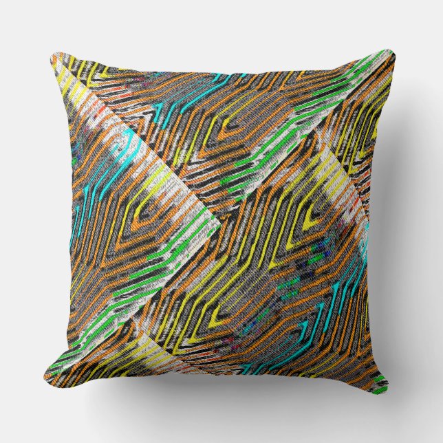 Afrocentrisk geometrisk kudde (Framsida)