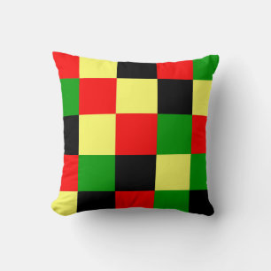 Afrocentriska Checkers Kudde