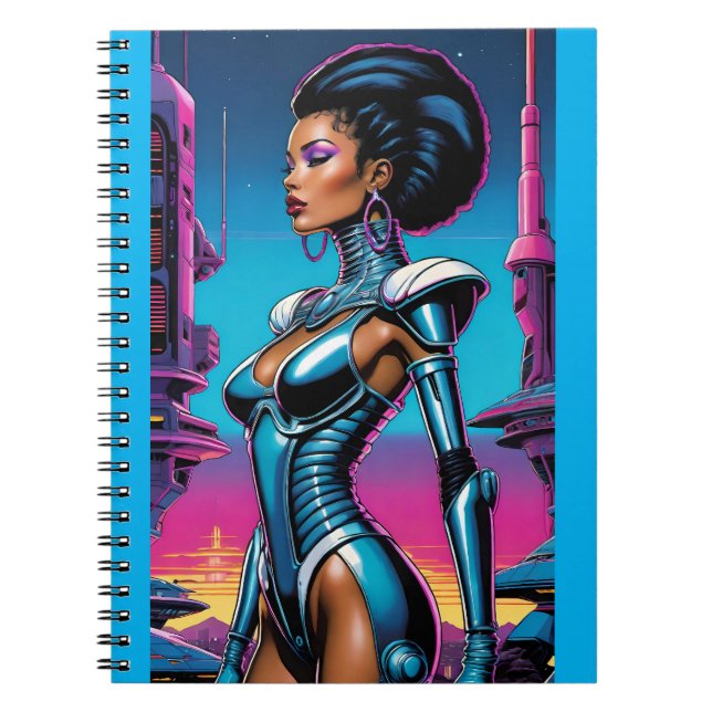 Afrofuturism 4 Ken Gage Sci-Fi Anteckningsbok (Framsidan)