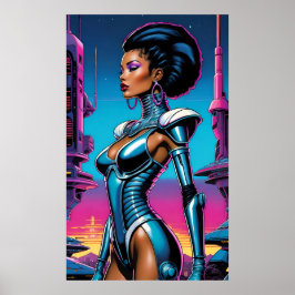 Afrofuturism 4 Ken Gage Sci-Fi Poster