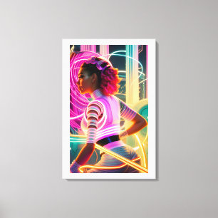 Afrofuturism Fem Canvastryck