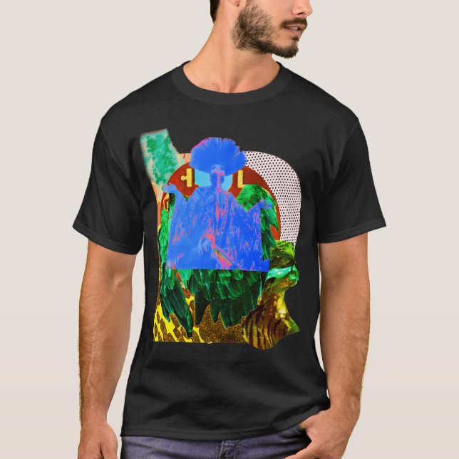 Afrofuturism m/vingar v2 t shirt (Framsida)