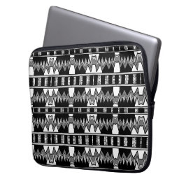 Afrofuturist Mönster Grått Laptop Fodral