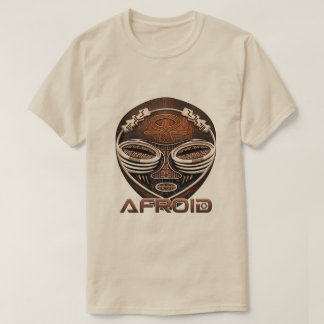Afroid - Afrofuturism Cyber-Tribal Afrikansk Mask T Shirt