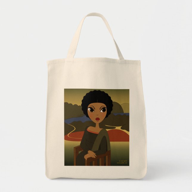Afro'na Lisa hänger lös Tygkasse (Framsidan)