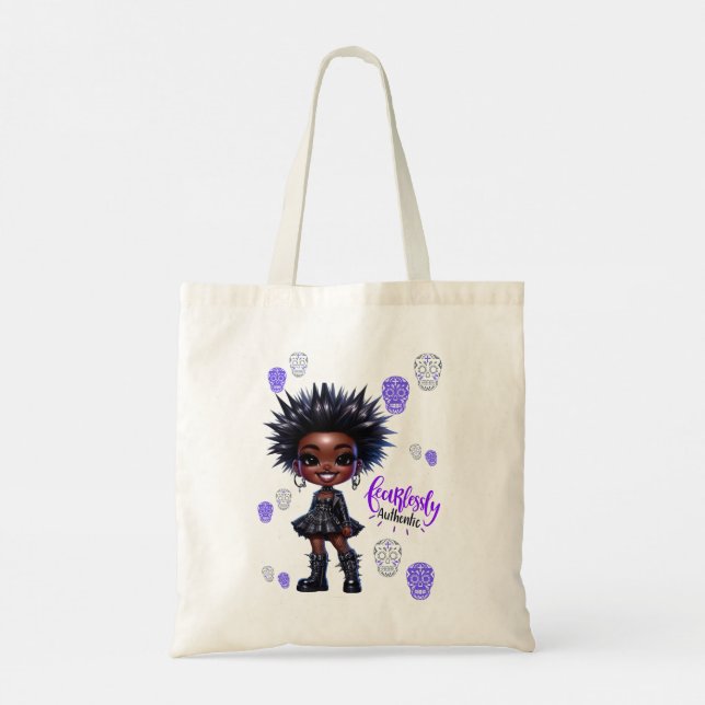 Afropunk Fearless Tote Bag Tygkasse (Baksida)