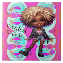 Afropunk Skapade Skapa keramiskt plattor Kakelplatta