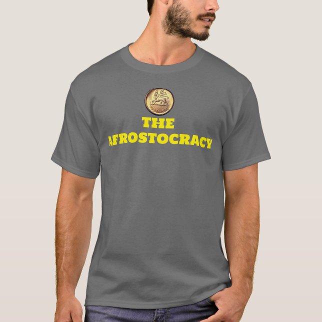 AFROSTOCRACY Basic Mörk T-Shirt (Framsida)