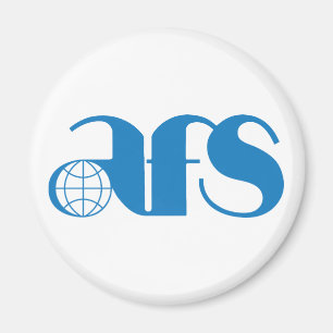 AFS-Logotyp 1976, standard, 24-tums cirkelmagnet Magnet