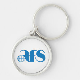 AFS Round Keychain Rund Silverfärgad Nyckelring