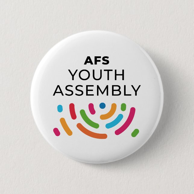 AFS Youth Assembly Button Knapp (Framsida)