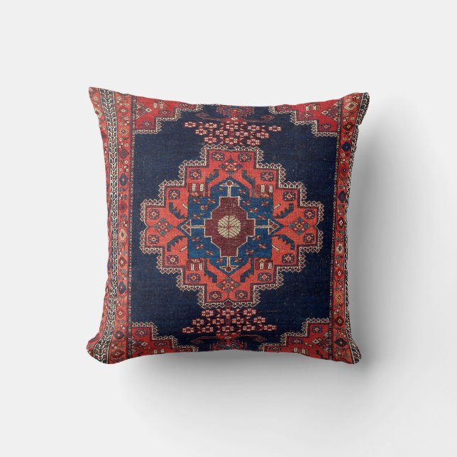 Afshar Kerman South Persian Matta Skriv ut Kudde (Framsida)