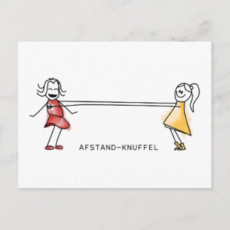 Afstand-Knuffel Vykort
