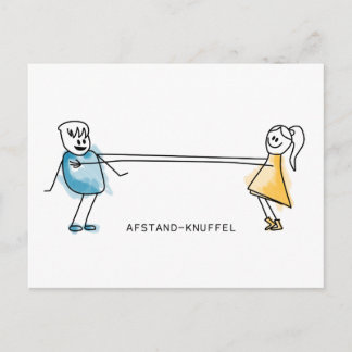 Afstand-Knuffel Vykort